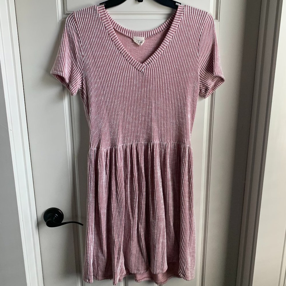 Stripped Swim Cover Up